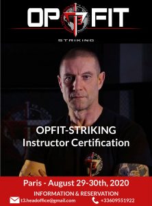 Read more about the article OPFIT-STRIKING INSTRUCTOR CERTIFICATION PARIS