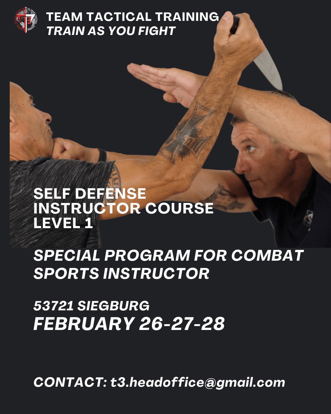 Krav Maga Self-Defense Specialist - Team Tactical Training - T3 World